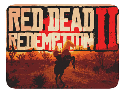 Mouse Pad Red Dead Redemption Gamer 17cm X 21cm D84