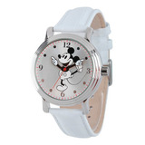 Reloj Mickey Mouse Disney Para Mujer W001865 Blanco 