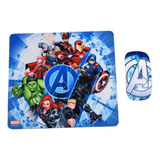 Kit Mouse Inalambrico Y Mouse Pad Avengers 2