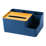 Caja De Pañuelos Elegante 24,6 Cm X 17 Cm X 10,8 Cm Azul