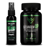 Kit- Tonico Beard Growth + Suplemento  Selvagem Up Original 