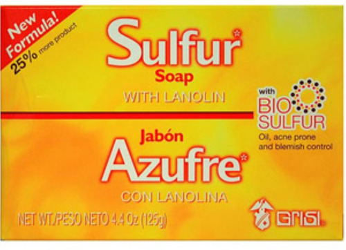 Grisi Bio Jabon De Azufre Con Lanolina 4.4 Oz (pack De 4)