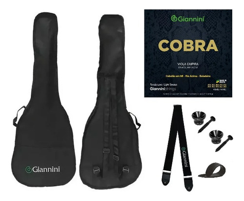 Kit Acessórios Para Viola Caipira Giannini Correia Dedeiras