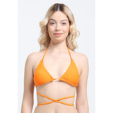 Bikini Triangulo Amarras Naranja