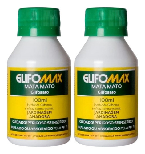 Kit 2 Herbicida Mata Mato Glifomax Concentrado 100ml