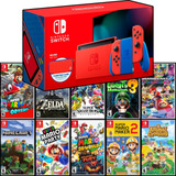 Nintendo Switch 2.0 Edición Mario Red + 1 Juego A Elegir