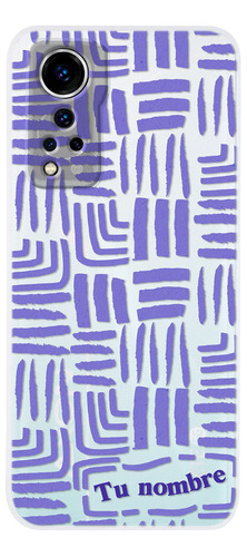 Funda Para Zte Para Mujer Rayas Abstracto Nombre