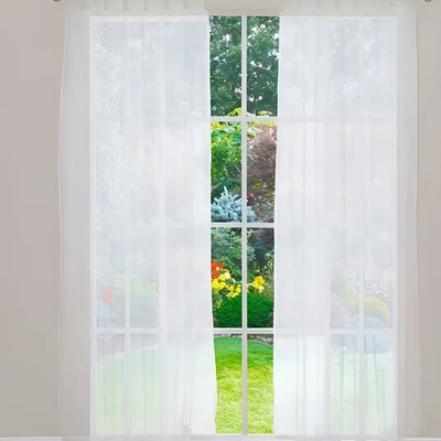 Cortinas Traslúcidas Tergal Blanco Largas 2. 30m Vianney | Envío gratis