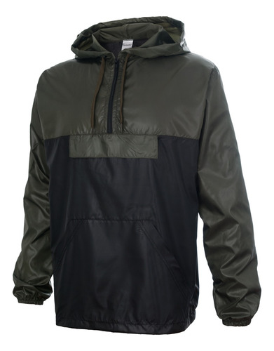 Campera Rompeviento Anorak Bolsillo Frontal Impermeable 