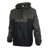 Campera Rompeviento Anorak Bolsillo Frontal Impermeable 