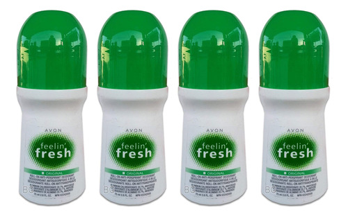 Conjunto De 4 avon Feelin 'fresh Roll-on Anit-perspiran