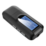 2 Em 1 Usb Bluetooth 5.0 Transmissor Receptor Com Lcd