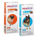 Kit 1 Bravecto 4,5 A 10 E 20 A 40kg Para Carrapatos E Pulgas