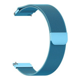 Pulseira Milanese Compatível Com Amazfit Galaxy Watch 20mm Cor Azul Piscina
