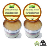 Cera Abeja Cuero Madera 2u 350ml C/aplicador Nutre Hidrata