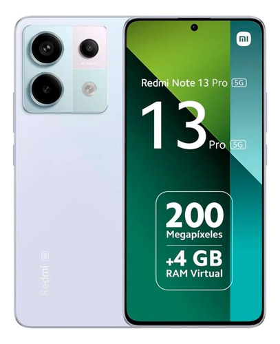 Smartphone Xiaomi Redmi Note 13 Pro 5g 2 Sim 256gb Lilas 8gb