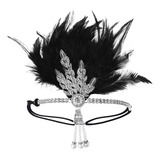 Diadema De Plumas Con Lentejuelas, Diadema De Estilo Coreano