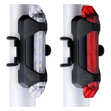 2 X Luz Led Bicicleta Recargable Usb Colores Alta Potencia