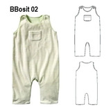 ( Moldes De Ropa)  Osito Enterito Bebe 0902