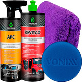 Kit Limpador Renovador De Plástico Revitax + Apc Protelim