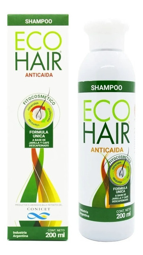 Shampoo Ecohair Anticaída 3 En 1 En Botella De 200ml 