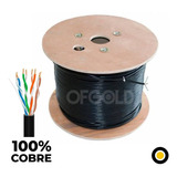 Bobina Cable Utp 305mts Cat 5e 100% Cobre Exterior 4 Pares