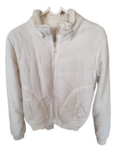 Campera Inflable Mujer Blanca