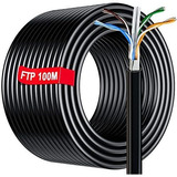 Cable Rj45 A Granel De 328 Pies/100 M, Red Ethernet Blindada