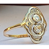 Anillo Oro 18k Brillantes 3 Mm 1.9 Gr