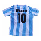 Camiseta Maradona Número 10 Retro Conmemorativa