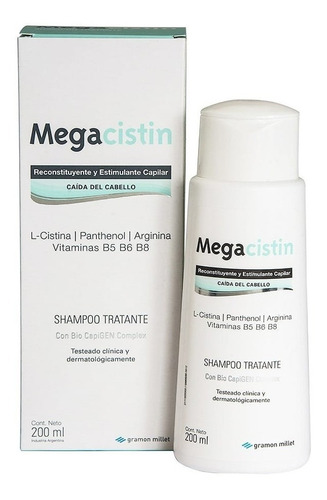 Megacistin Shampoo Anticaida Cabello Fortalecedor X 200ml