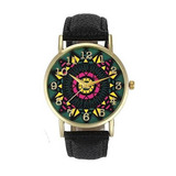 Reloj Geneva Unisex Watch-183 Tablero Con Diseño De Arte