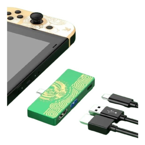 Adaptador Dock Hdmi Para Nintendo Switch Zelda Tofk Envios
