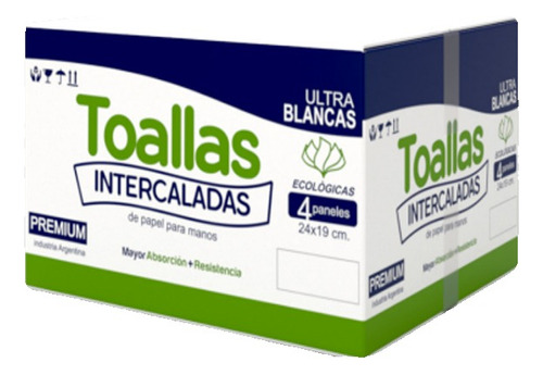 Toallas Intercaladas Blancas Premium New Pel