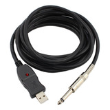 Cable De Guitarra Usb Bajo De Guitarra A Pc Convertidor De