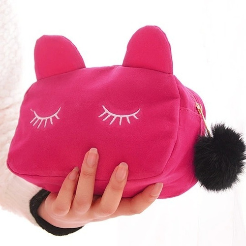 Organizador Bolso Maquillaje Cosmetiquera Gato