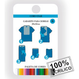 Kit 10 Gabaritos Para Dobrar Roupa Acrílico