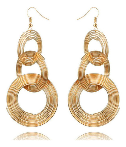 Aretes Pendientes De Oro Para Mujer Aretes Largos, Joyeria