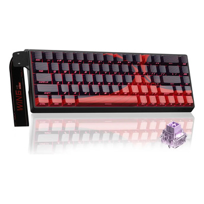 Teclado Magnético Mecánico Win68he Max 8k Rgb E-sport Teclado Grey-Yellow Idioma Inglés US | Meses sin interés