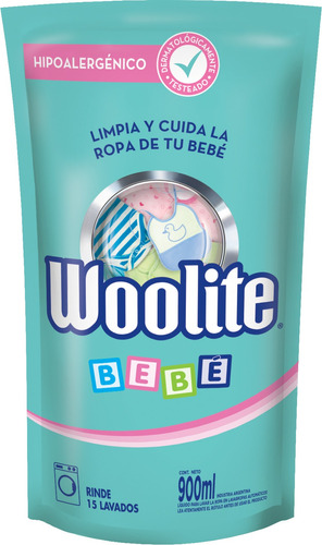 Woolite Jabón Líquido Bebé Matic Repuesto 900ml