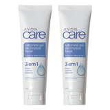 Sabonete Gel De Limpeza Facial 3 Em 1 100g Avon Care Kit 2un
