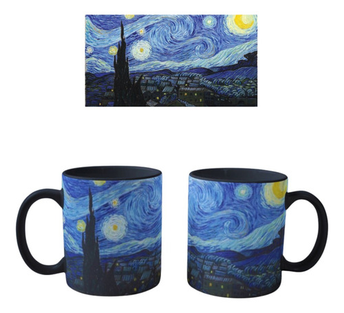 Mug Magico Vaso Obras De Arte  Noche Estrellada  Van Gogh 