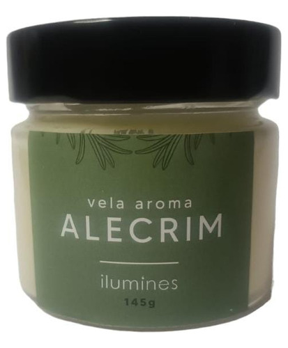 Vela Aromática Alecrim Perfumada Premium 145g Relaxante 