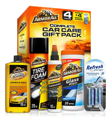 Armour All Kit De Limpieza Automotriz Limpieza Del Coche 4ct