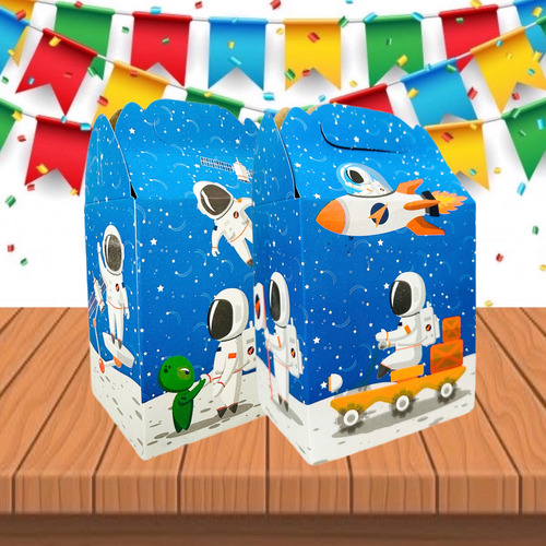 25 Cajas Dulceros Personajes Fiesta Carton Aguinaldos Bolo