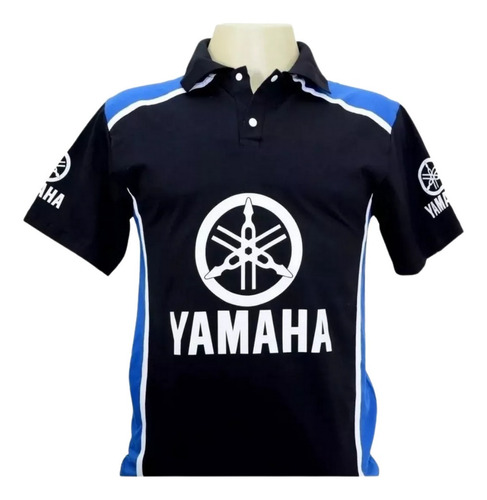 Camiseta Camisas Masculina Gola Polo Esportiva Moto Yamaha