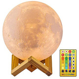 Nsl Lighting Moon Lamp Led 3d Impresión - Lámpara De Luna Co