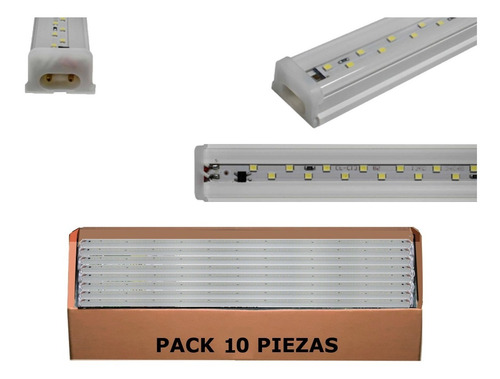 Lampara Tubo Regleta Luz 136 Leds 20w Largo 120cm 10 Piezas