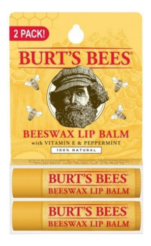 Burt's Bees Balsamo Labial 2 Unidades Beeswax