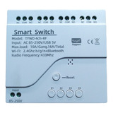 Interruptor Inteligente 4 Canales Wifi + Rf 433mhz - Tuya